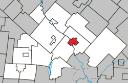 Windsor Quebec location diagram